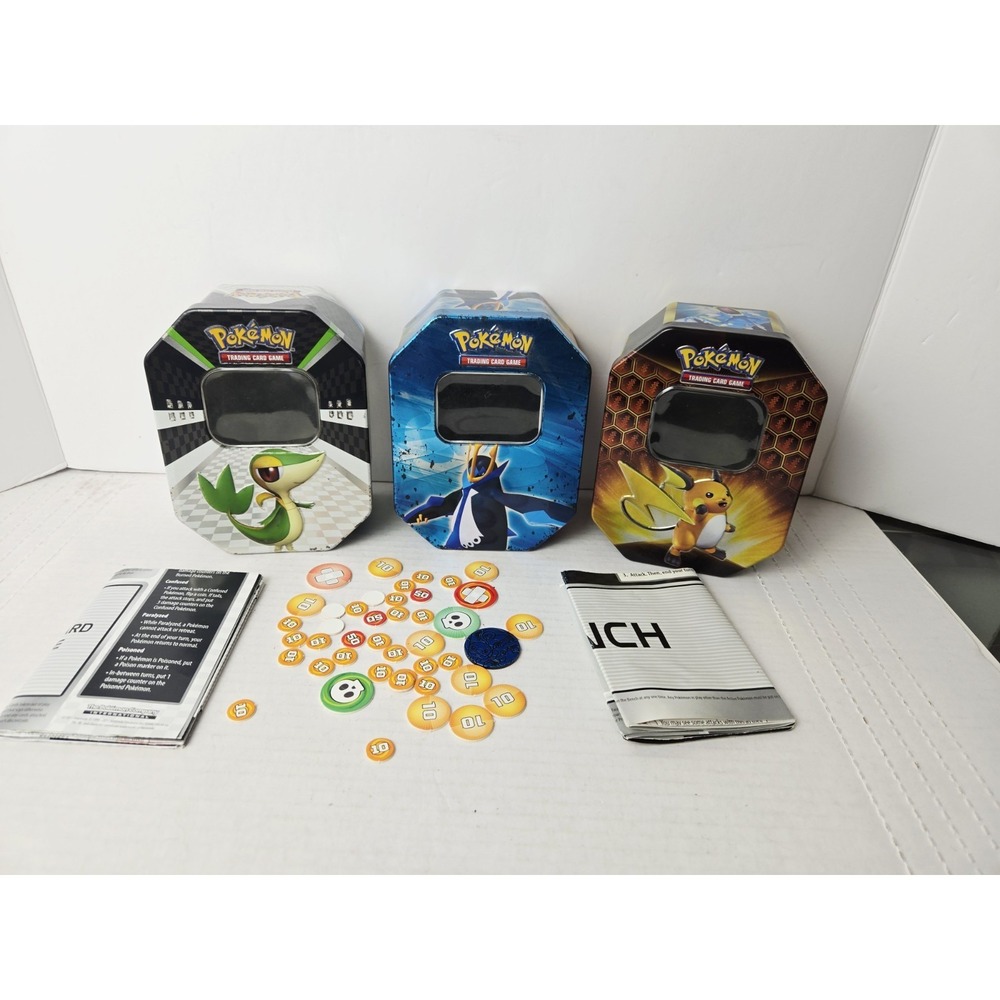 Pokemon Trading Card‎ Game lot of tins